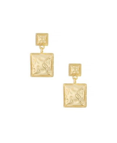 Серьги ETTIKA Double Square Statement