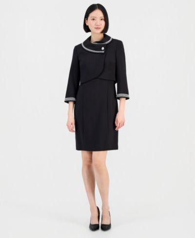 Комплект из 2 шт. Tahari ASL Beaded Dress Suit Set