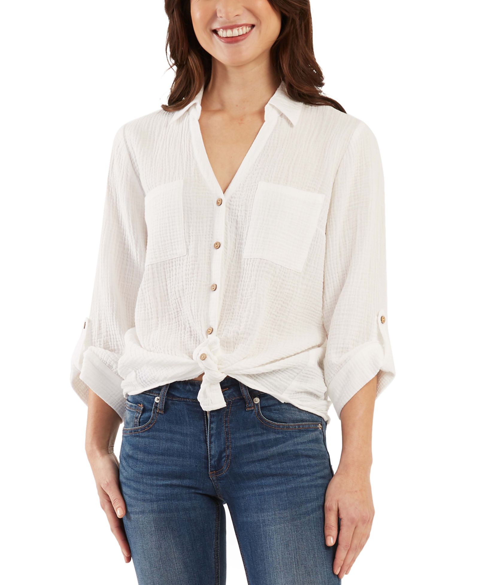 BCX Детский Tie-Front Shirt