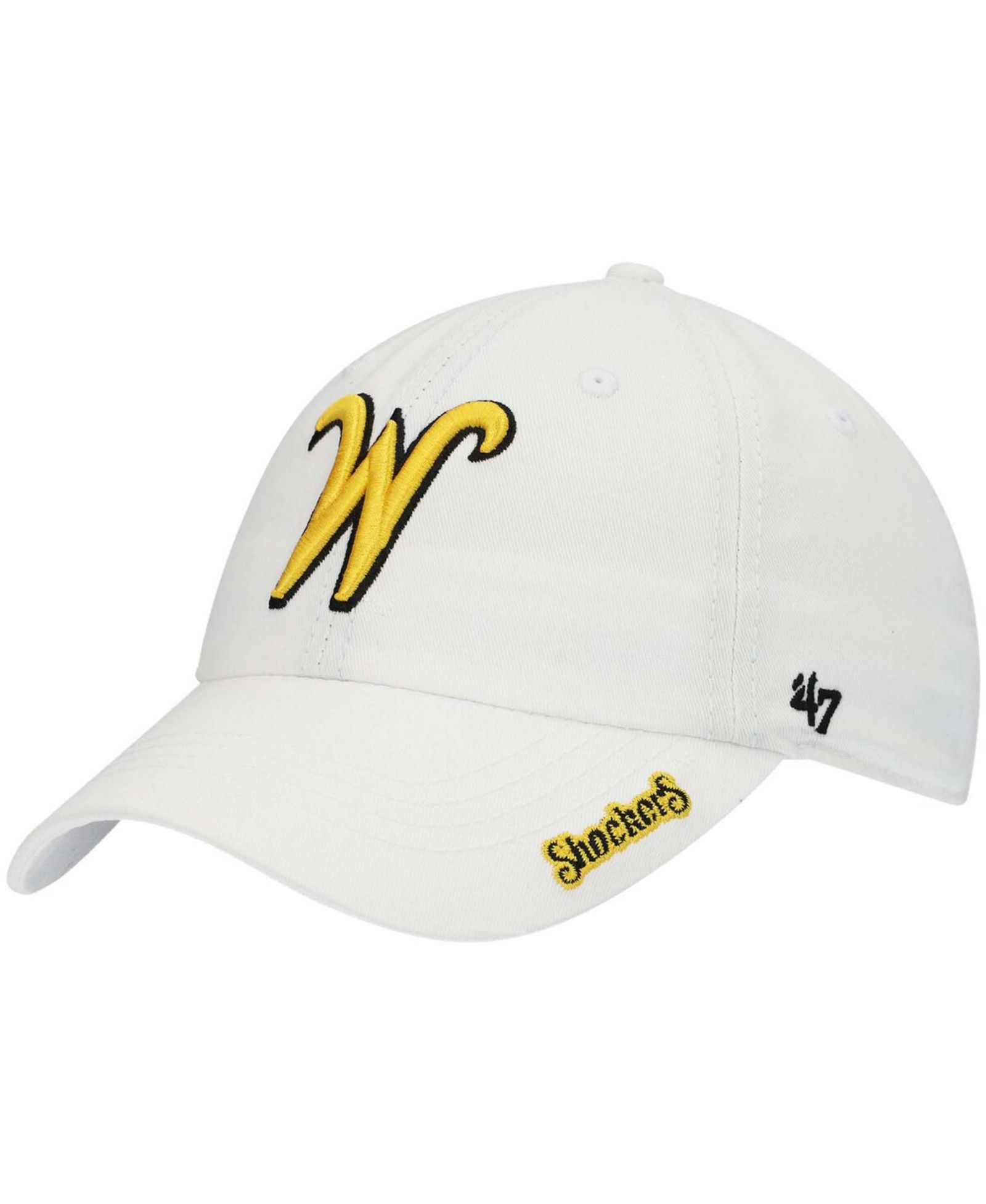 Кепка '47 Brand Women's White Wichita State Shockers Miata Clean Up Adjustable