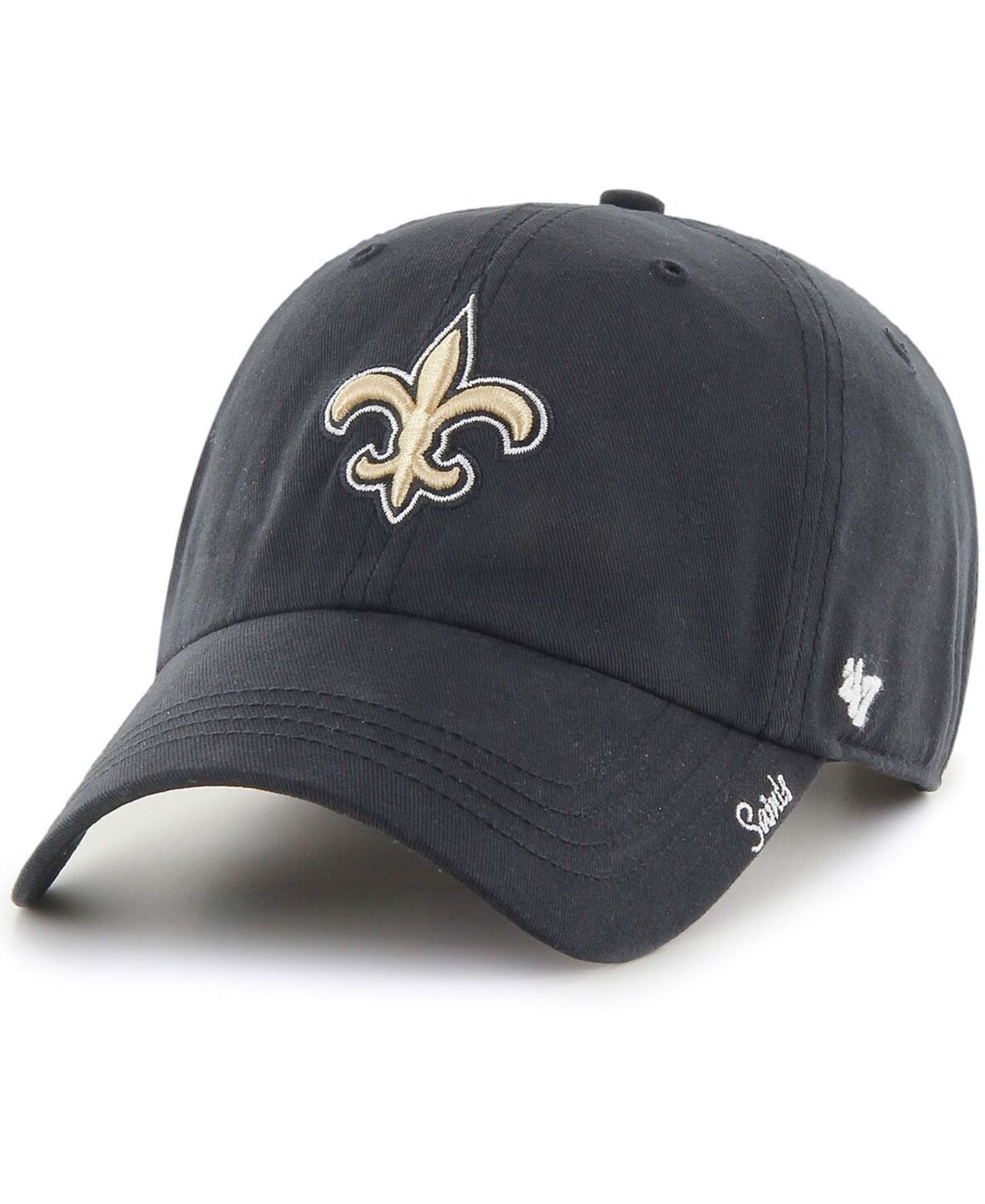 Регулируемая кепка Women's Black New Orleans Saints Miata Clean Up