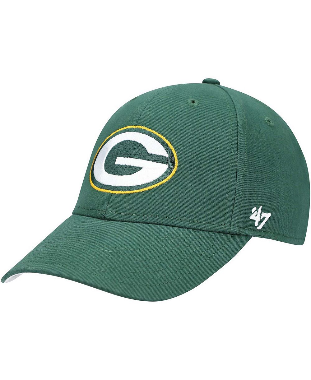 Детская кепка '47 Brand Green Bay Packers Basic MVP, зеленая
