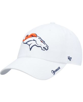 Женская белая кепка Denver Broncos Miata Clean Up Logo регулируемая