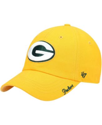 Женская регулируемая кепка '47 Brand Green Bay Packers Miata Clean Up, золотистый тон