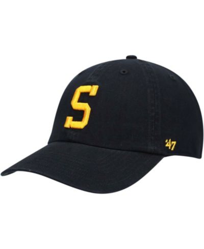Мужская кепка '47 Brand Black Pittsburgh Steelers Clean Up Alternate Adjustable
