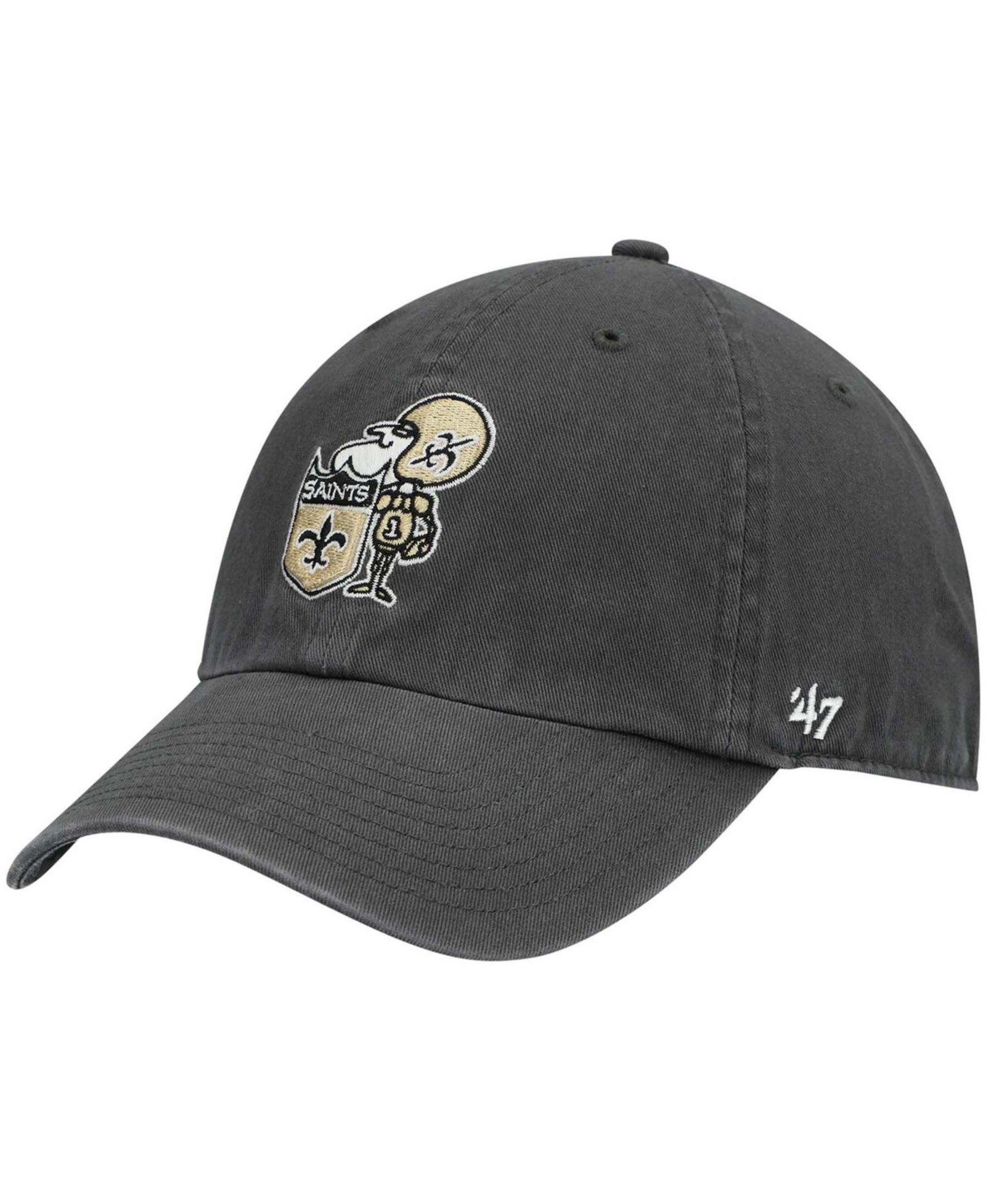 Мужская кепка '47 Brand Charcoal New Orleans Saints Adjustable