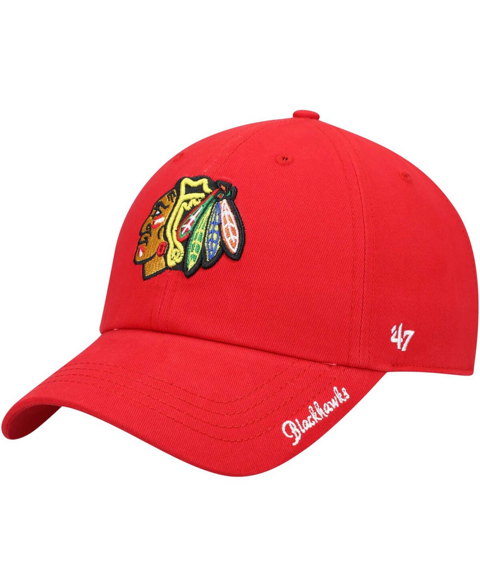 Women's Red Chicago Blackhawks Team Miata Clean Up Adjustable Hat
