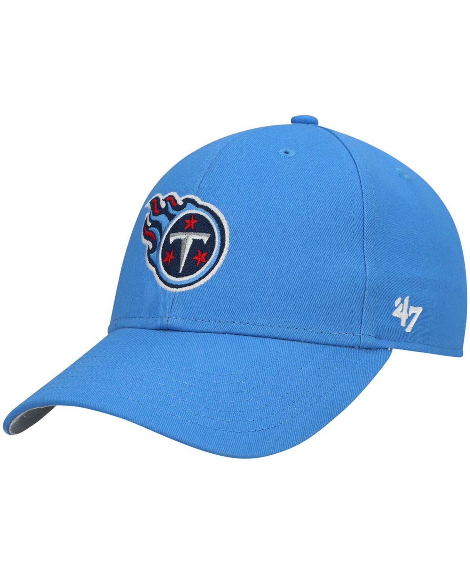Boys Light Blue Tennessee Titans Basic Secondary MVP Adjustable Hat