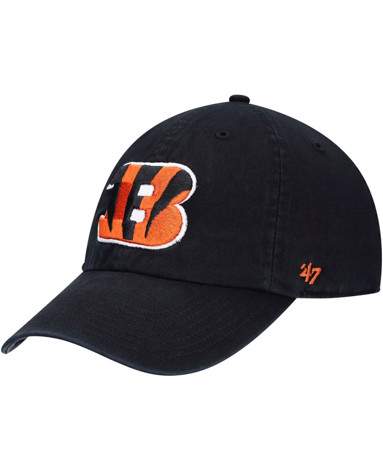Детская регулируемая кепка Cincinnati Bengals Black Logo Clean Up