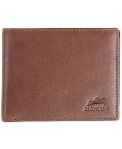 Мужской бифолд-кошелек Mancini Bellagio Collection с отделением для монет