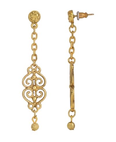 Серьги 2028 Gold-Tone Filigree