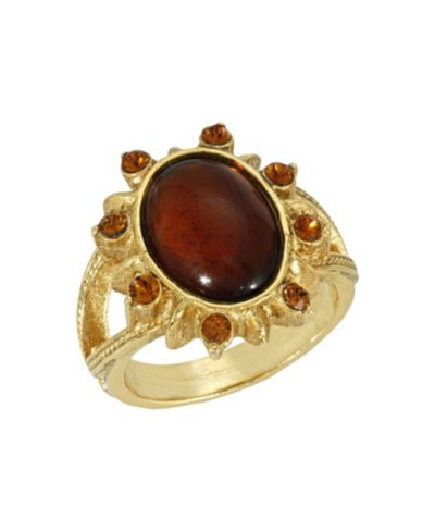 2028 Topaz овальное кольцо