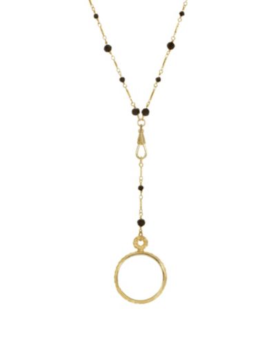Подвеска 2028 Gold-Tone Magnifying Glass Drop Necklace