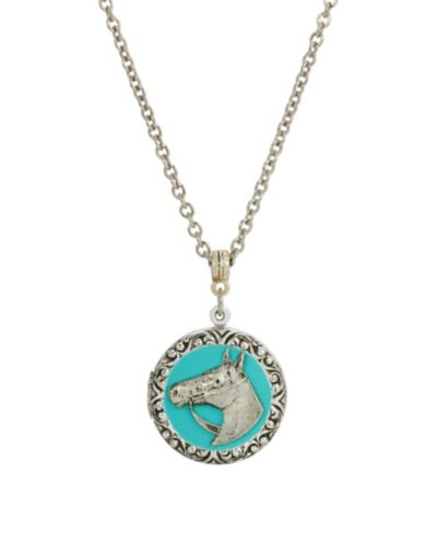 Ожерелье 2028 Enamel Horse Necklace