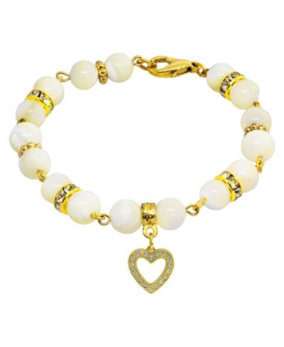 Браслет 2028 с застежкой-сердцем 14K Gold-tone