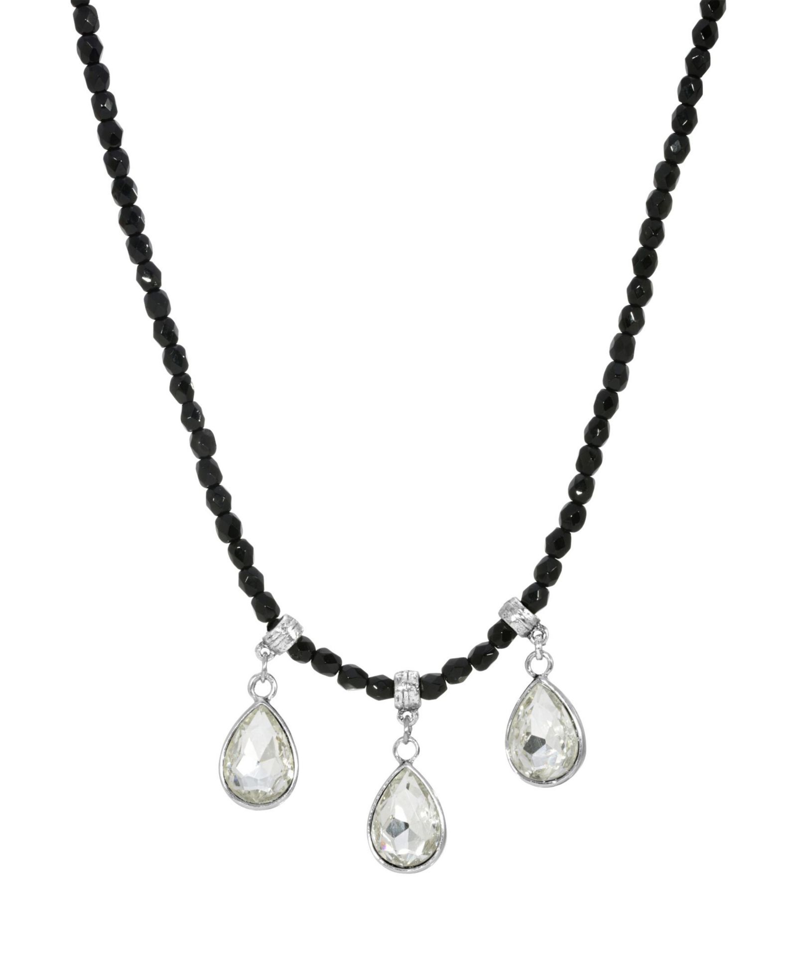 2028 Bead Teardrop Necklace