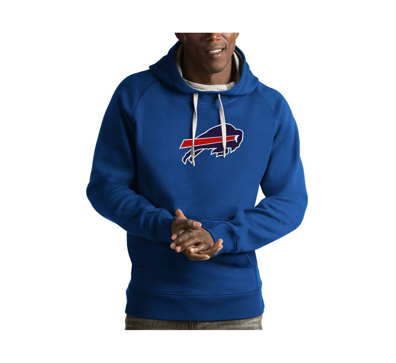 Мужское худи Antigua Royal Buffalo Bills Victory Pullover