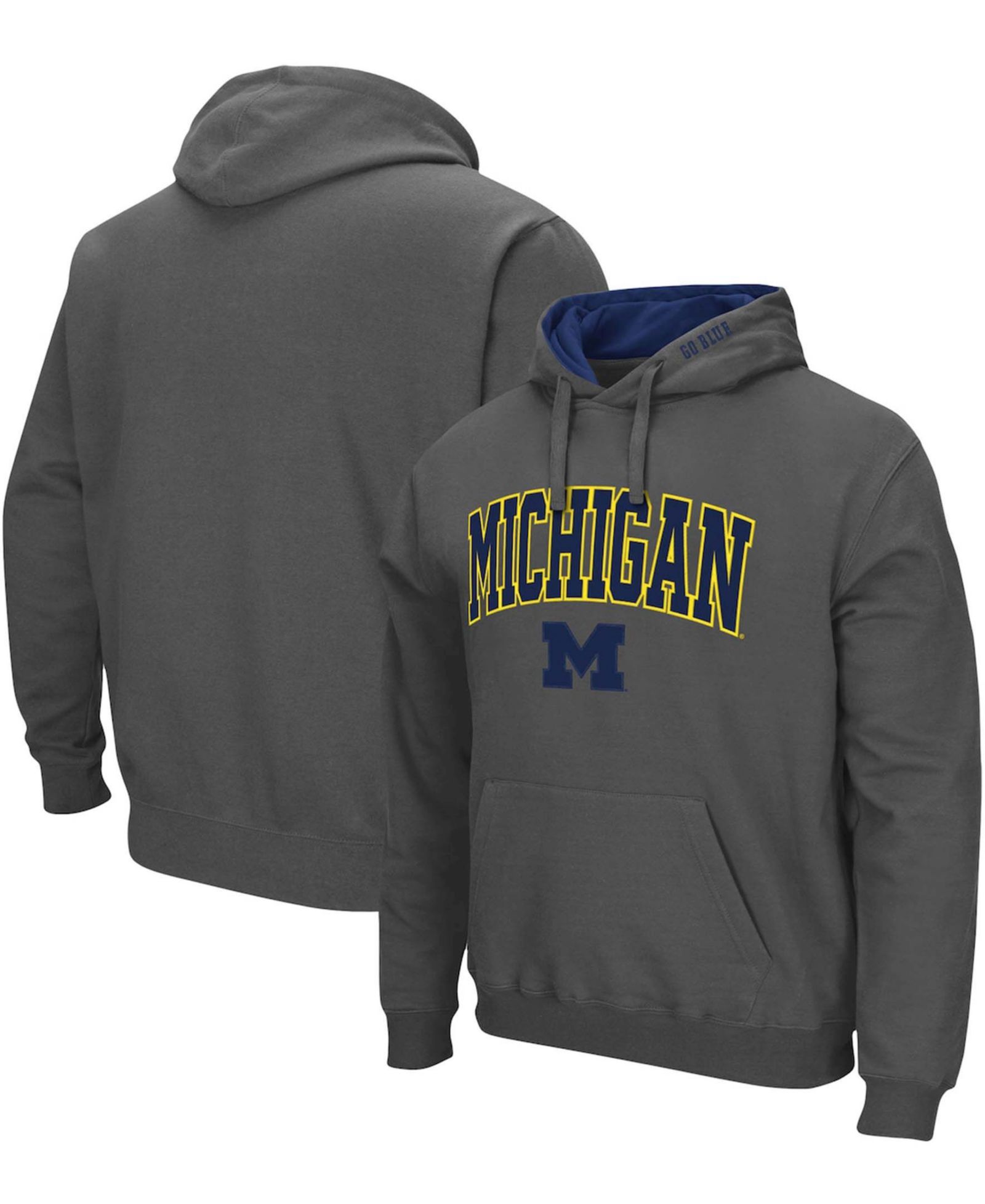 Мужская толстовка с капюшоном Colosseum Michigan Wolverines Arch Logo 3.0