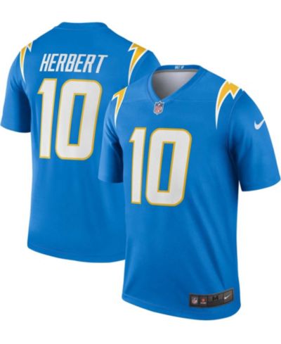 Мужская джерси Nike Justin Herbert Powder Blue Los Angeles Chargers Legend