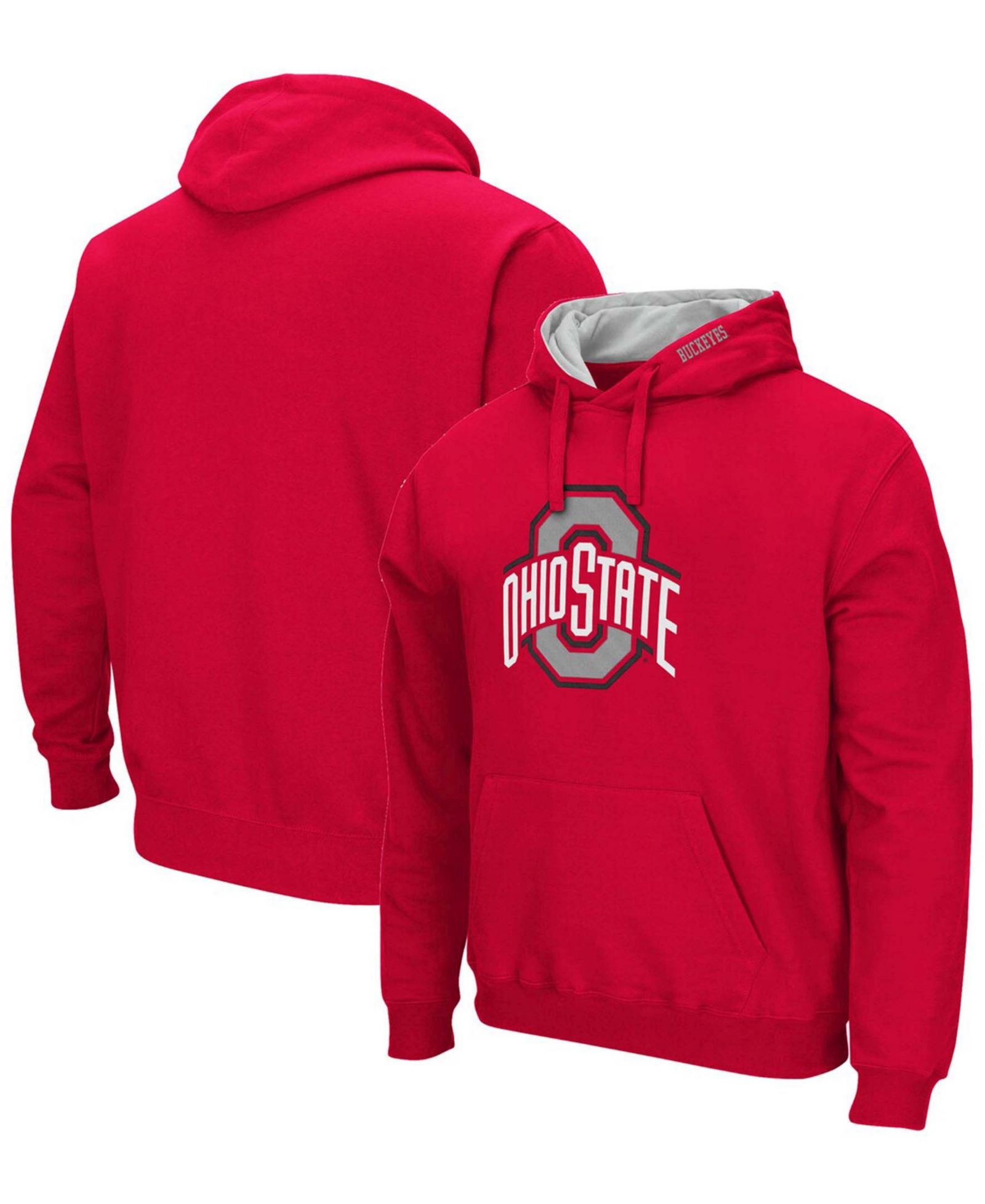 Мужское худи Colosseum Ohio State Buckeyes Arch Logo 3.0 Pullover
