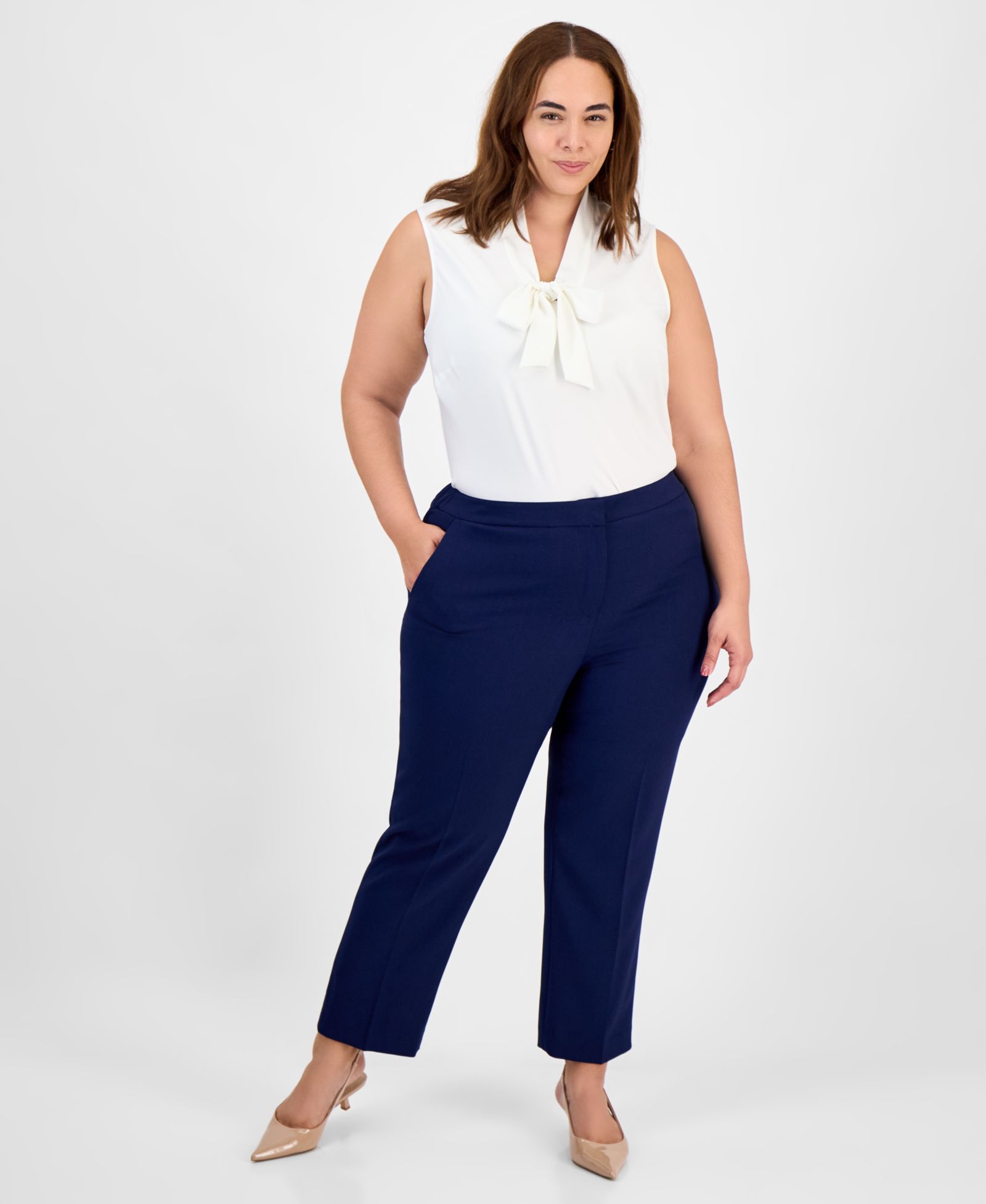 Брюки Kasper Plus Size Straight-Leg