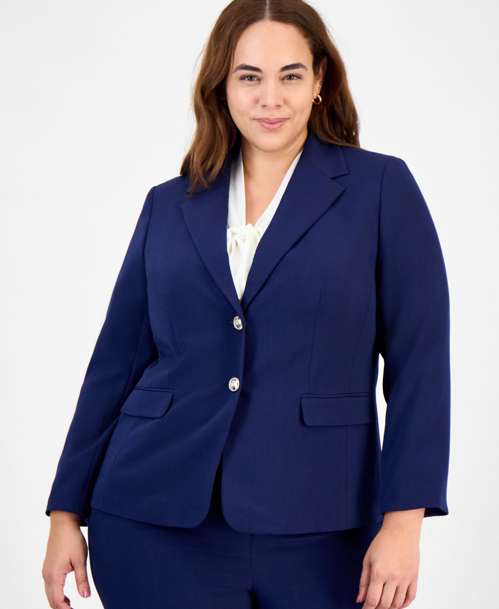 Kasper Plus Size Two-Button Blazer