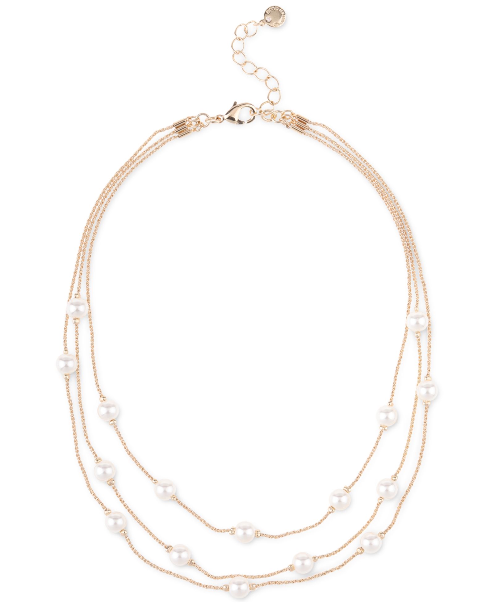 Charter Club Imitation Pearl Layered Necklace, 16" + 2" extender, Created for Macy's