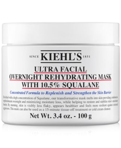 Kiehl's Since 1851 Ultra Facial Overnight Hydrating Mask With 10.5% Squalane, 3.4 oz.