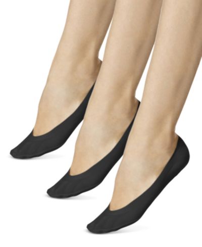 HUE® 3-Pk. Perfect Edge Liner Socks