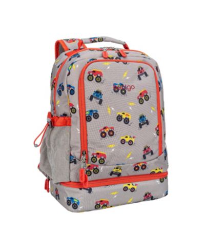 Bentgo Kids Prints 2-In-1 Backpack and Insulated Lunch Bag - Trucks
