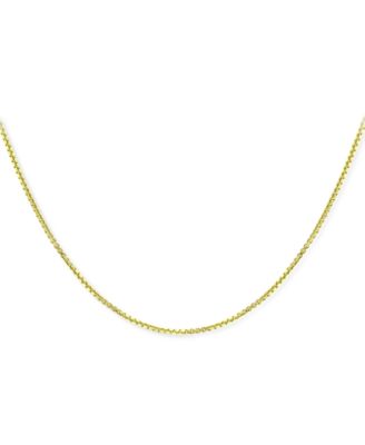 Колье Giani Bernini Box Link, 16" Chain, 18k Gold-Plated Sterling Silver