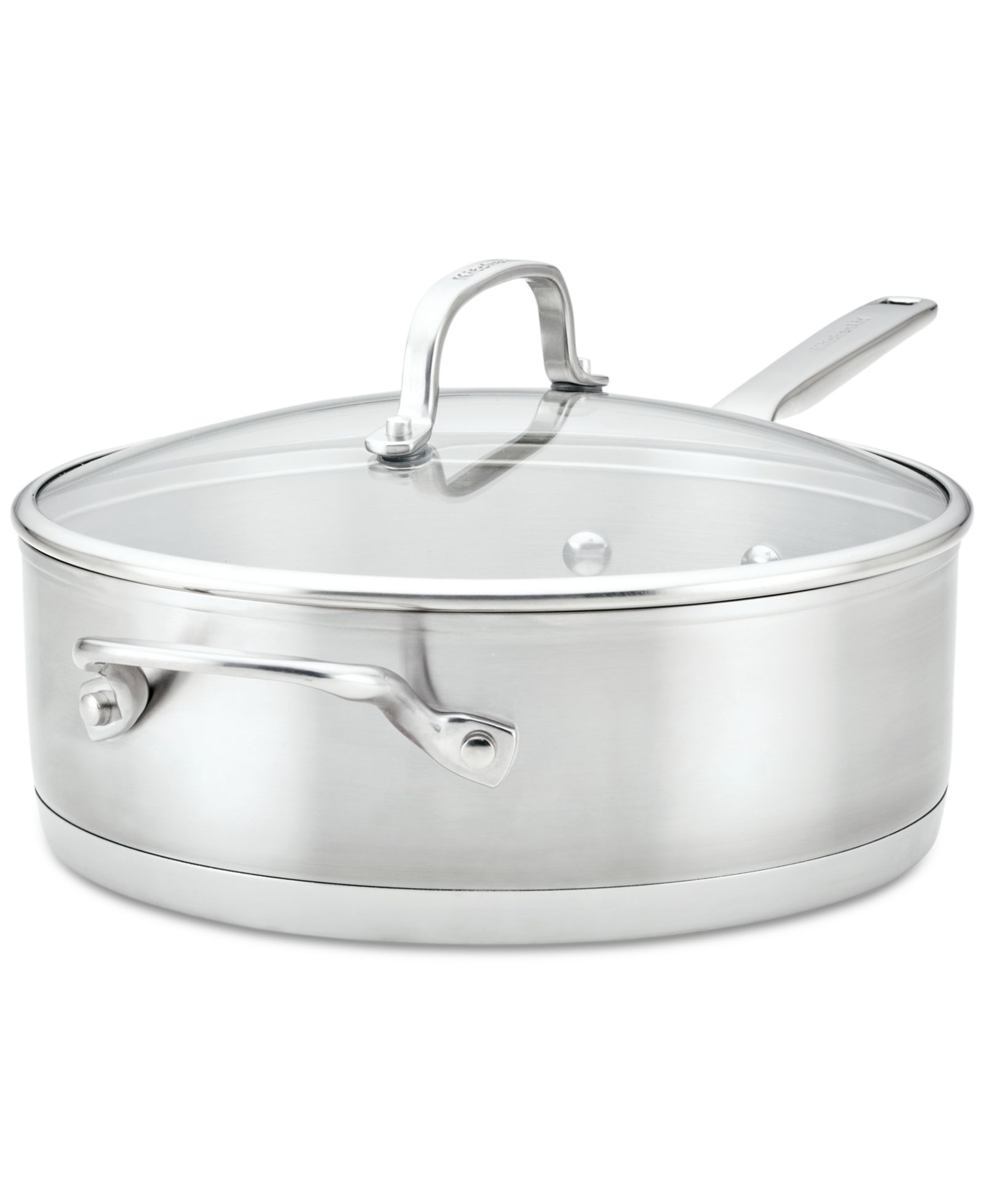 Сковорода для тушения KitchenAid 3-Ply Base Stainless Steel 4.5 Quart с крышкой
