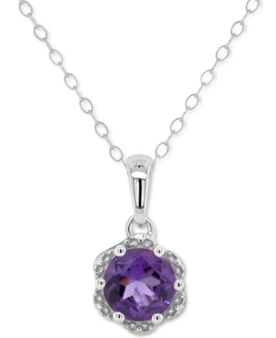 Подвеска Rhodolite Garnet Solitaire в стерлинговом серебре