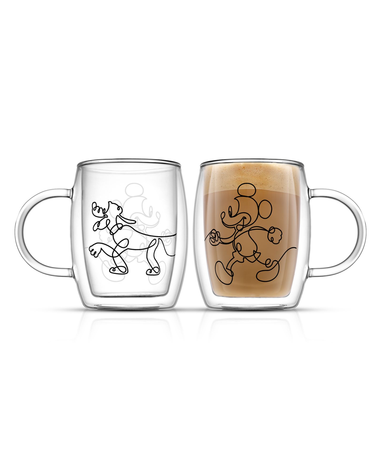 Набор кофейных кружек JoyJolt Disney Mickey and Pluto, 2 шт