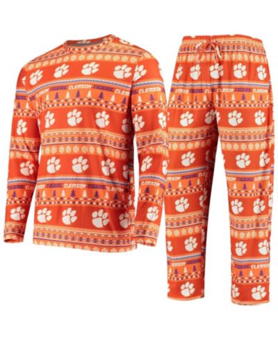 Мужской комплект из свитера и брюк Concepts Sport Clemson Tigers Ugly Sweater