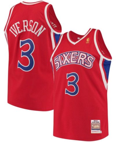 Мужская джерси Mitchell & Ness Allen Iverson Philadelphia 76ers Hardwood Classics