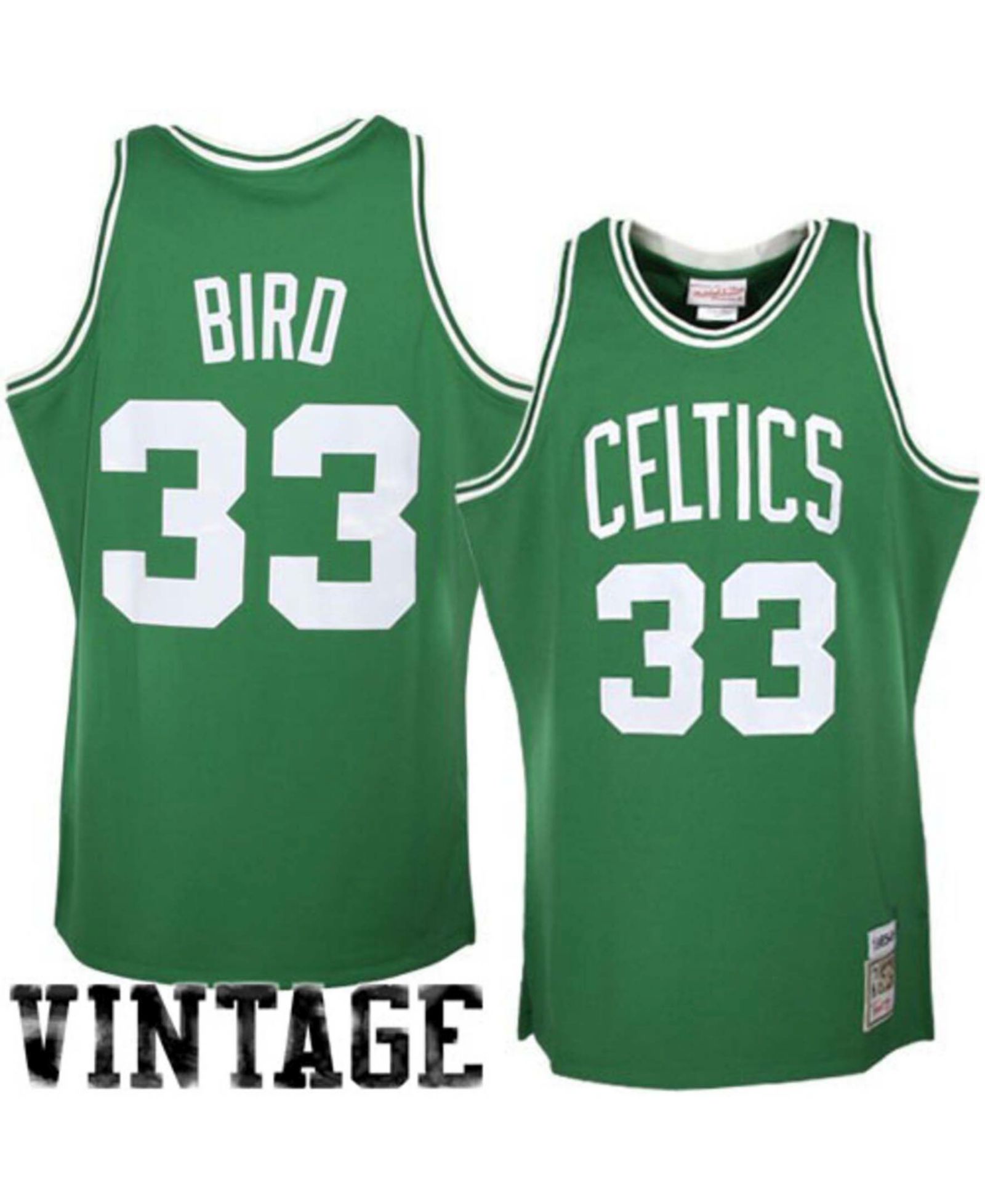 Мужская джерси Boston Celtics 1985/86 Hardwood Classics Authentic Larry Bird Kelly Green