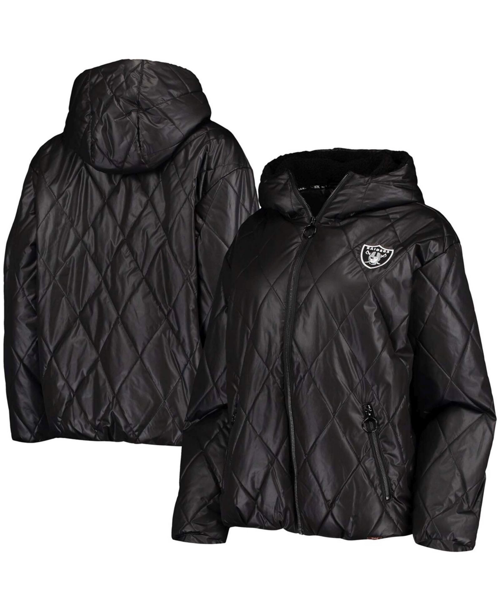 Женская куртка-пуховик MSX by Michael Strahan Las Vegas Raiders Charlotte Full-Zip Black