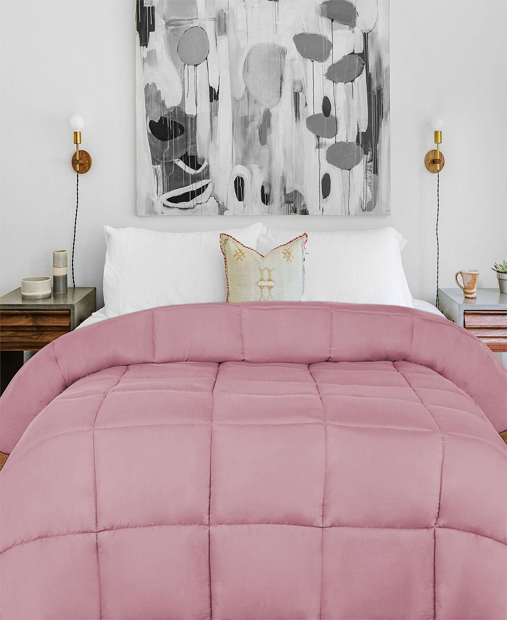 SuperiorBreathable All Season Down Alternative Comforter, Queen