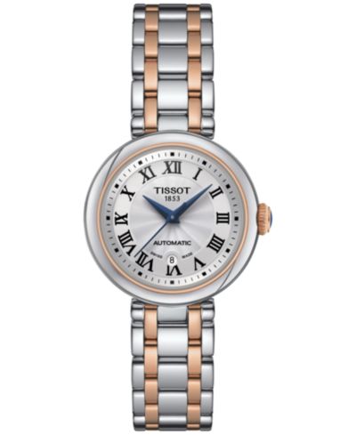Часы Tissot Women's Bellissima Two-Tone PVD Stainless Steel Bracelet 29mm