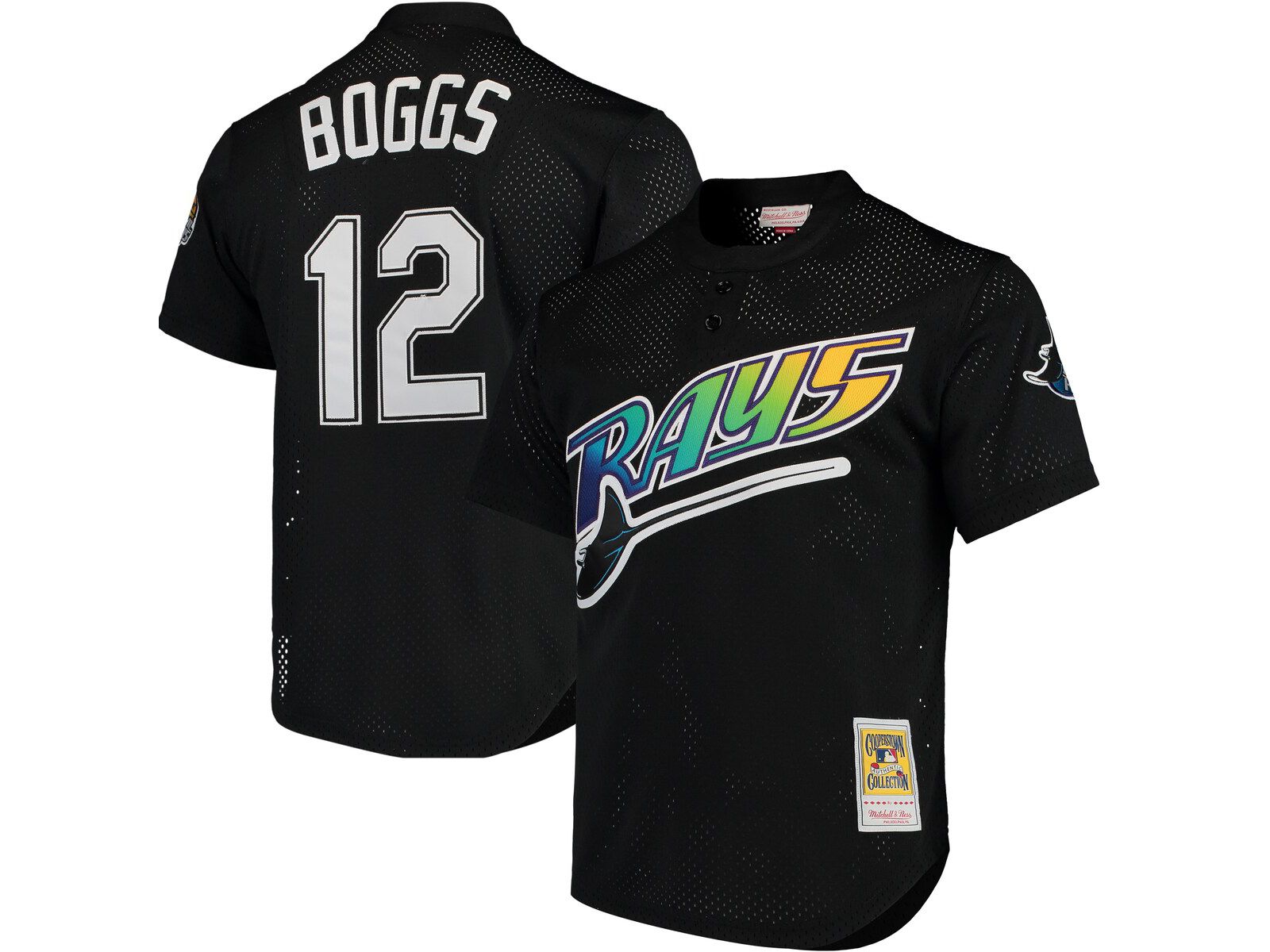 Mitchell & Ness Men's Tampa Bay Rays Cooperstown Collection 1991 Mesh Batting Practice Jersey - Wade Boggs