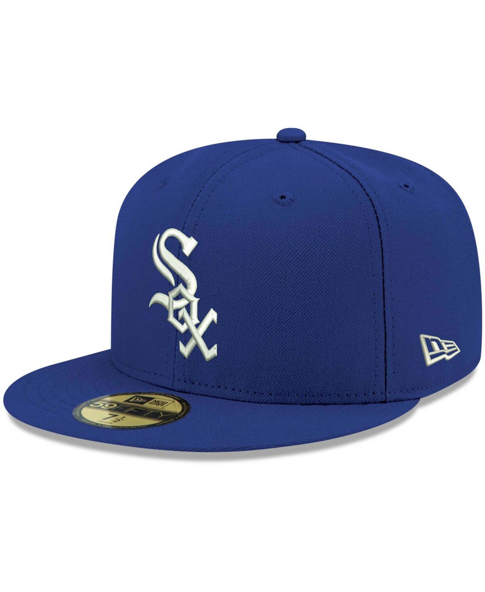 Men's Royal Chicago White Sox Logo White 59FIFTY Fitted Hat