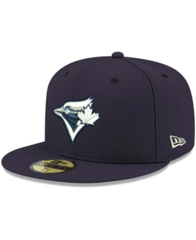 Мужская fitted-кепка New Era 59FIFTY с логотипом Toronto Blue Jays, сине-белая