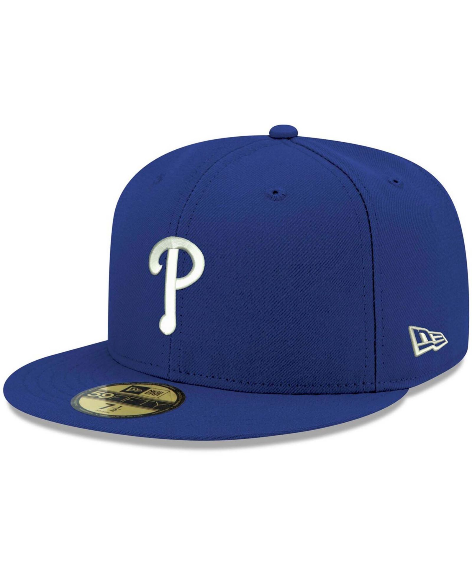 New Era мужская fitted-кепка 59FIFTY с логотипом Philadelphia Phillies, синяя и белая