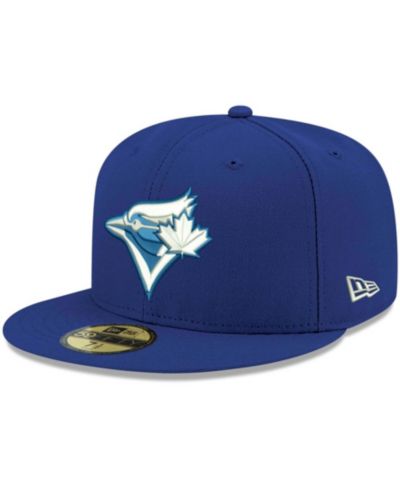 Мужская кепка New Era Royal Toronto Blue Jays Logo White 59FIFTY Fitted
