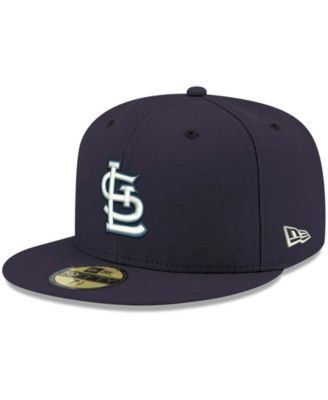 Мужская белая кепка 59FIFTY New Era Navy St. Louis Cardinals Logo