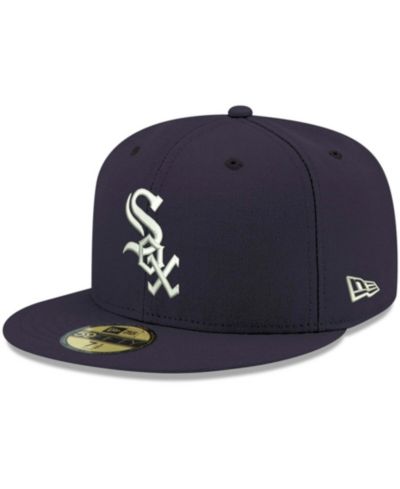 Мужская кепка New Era 59FIFTY White Chicago White Sox Logo Navy