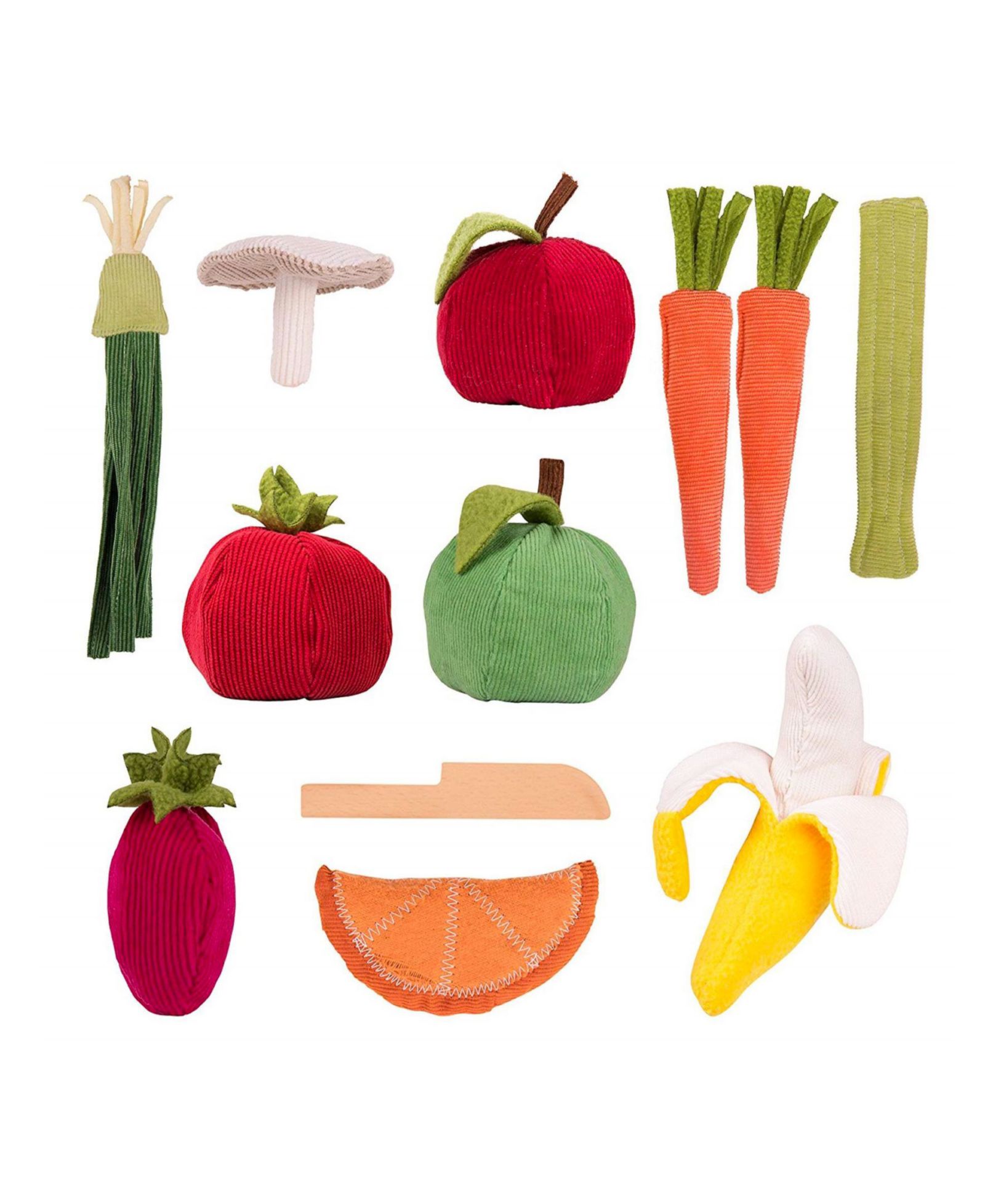 Игровой набор PopOhVer Pretend Play Plush Fruits Vegetables Food