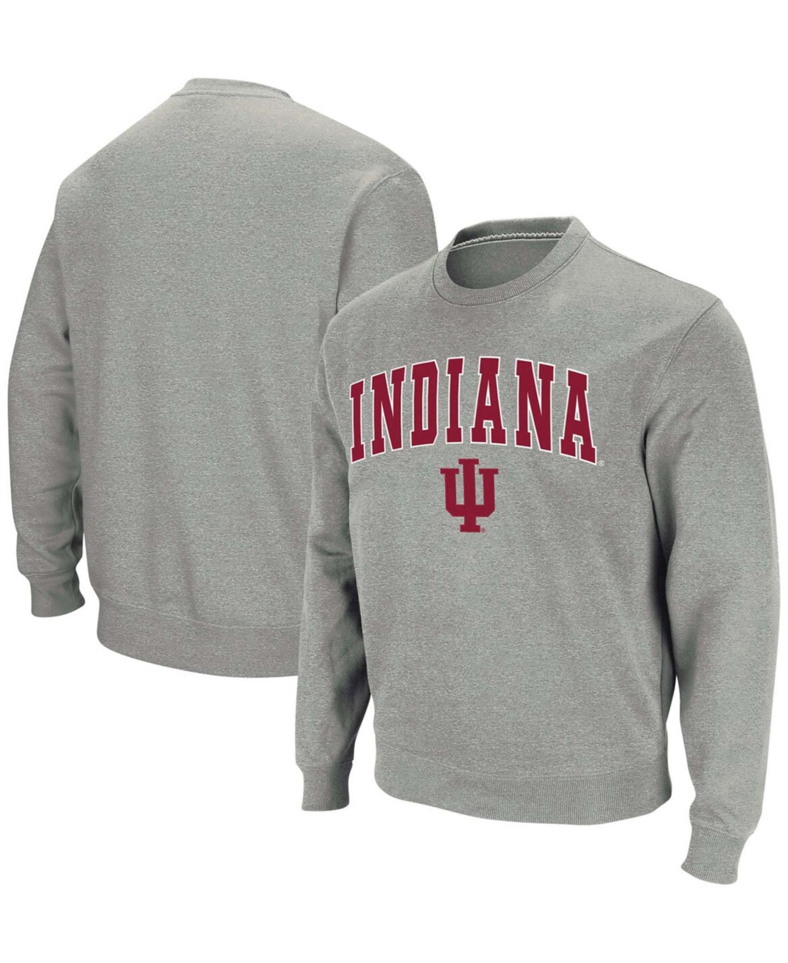 Мужской свитшот Colosseum Indiana Hoosiers Arch Logo Crew Neck