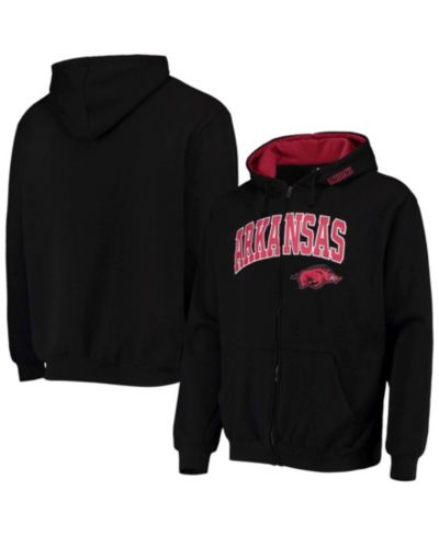 Colosseum Мужское худи Full-Zip с логотипом Arch Arkansas Razorbacks
